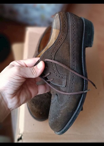 Gri Süet Erkek Klasik Ayakkabı - Görsel 4