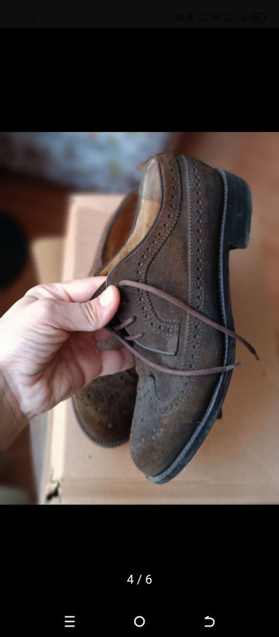 Gri Süet Erkek Klasik Ayakkabı - Görsel 4