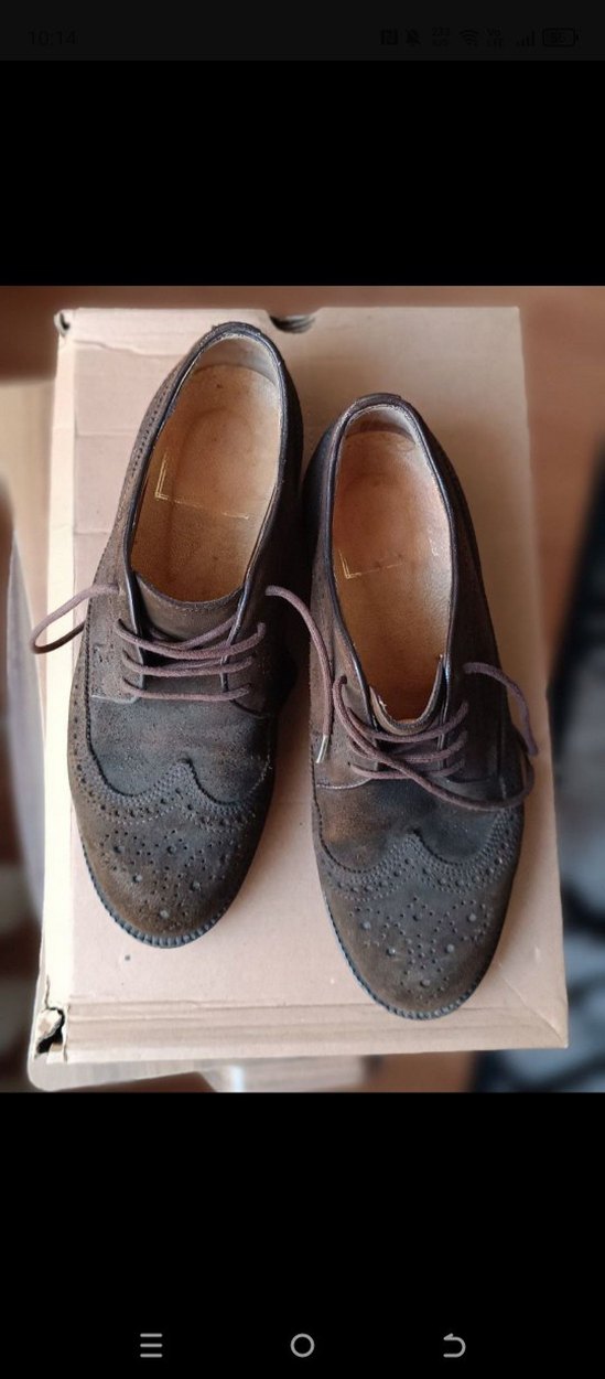 Gri Süet Erkek Klasik Ayakkabı - Görsel 3