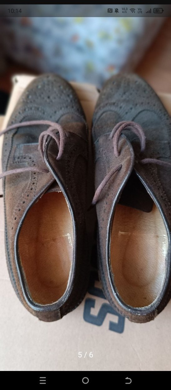 Gri Süet Erkek Klasik Ayakkabı - Görsel 5