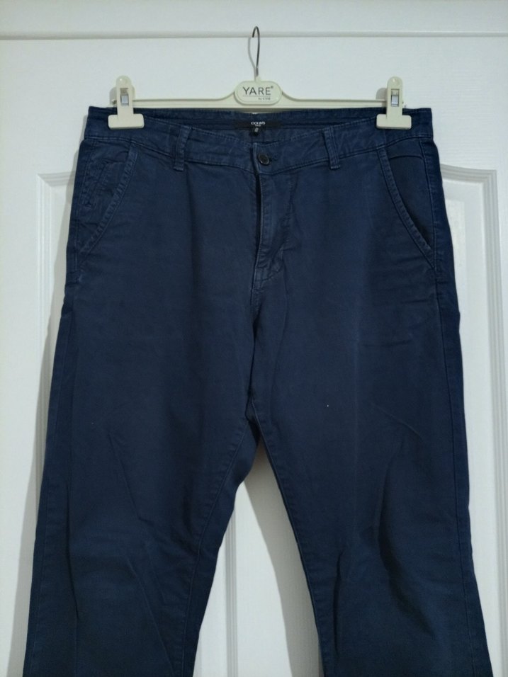 Erkek Lacivert Denim Pantolon Regular Fit - Görsel 2