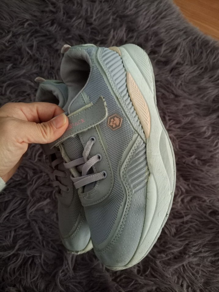 Gri Bağcıklı Kız Çocuk Spor Ayakkabı - Görsel 4