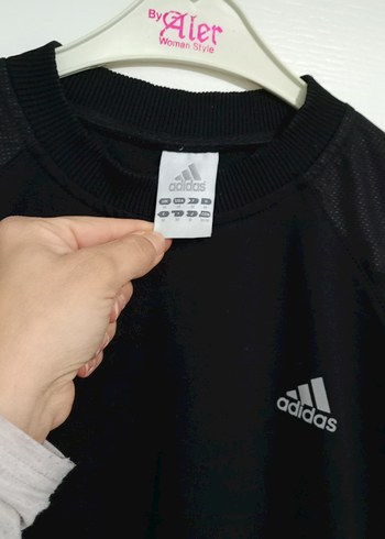 Siyah Adidas Erkek çocuk Sweatshirt - Görsel 4