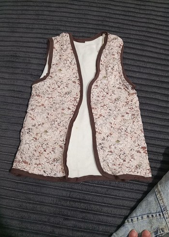 Düğmeli Kız Denim Ceket - Görsel 3