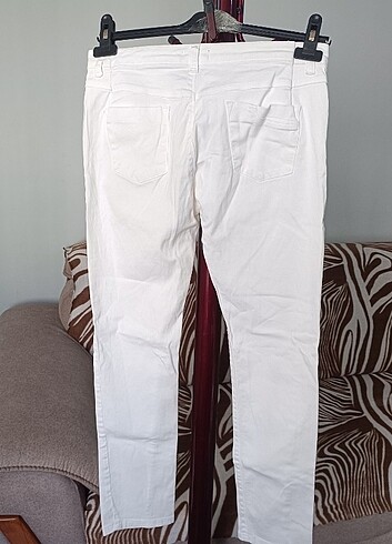 xl Beden Bayan beyaz pantolon 