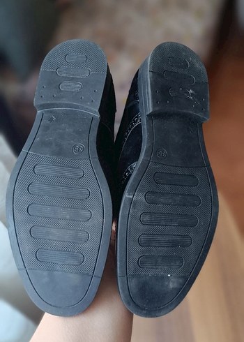 Klasik Siyah Rugan Ayakkabı - Görsel 4