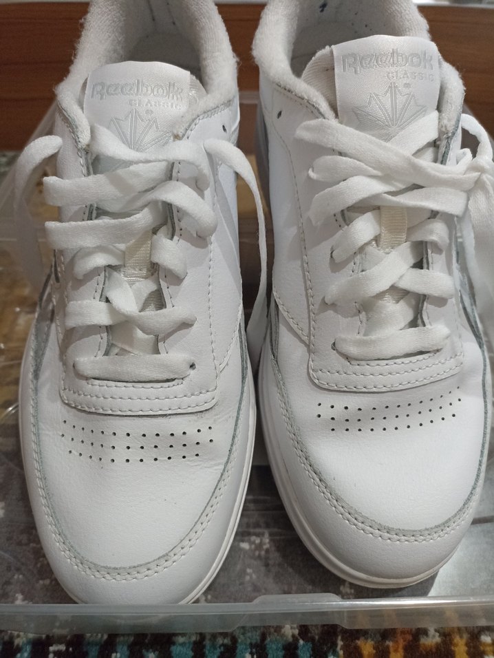 Beyaz Bağcıklı Kadın Spor Ayakkabı - Görsel 2