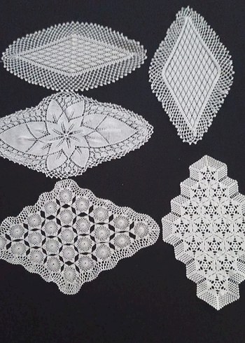 El İşlemeli Beyaz Dantel Örtüler