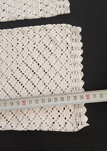 El Örgüsü Beyaz Dantel Iki Parça - Görsel 3