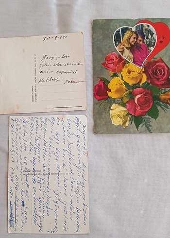 Vintage Çift Temalı kartpostal - Görsel 2