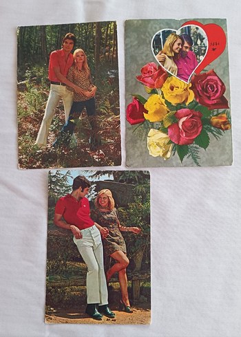 Vintage Çift Temalı kartpostal