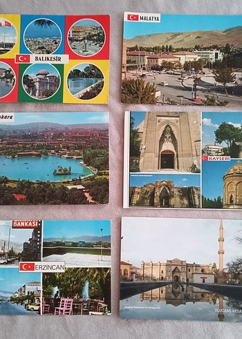 Çeşitli Temalı Renkli Kartpostallar - Görsel 4