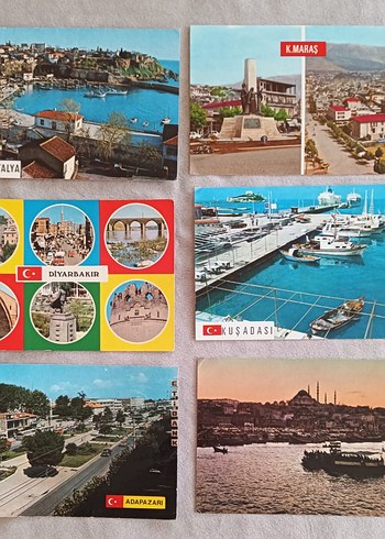 Çeşitli Temalı Renkli Kartpostallar - Görsel 3