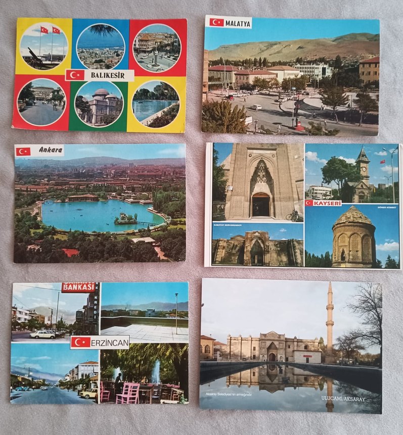 Çeşitli Temalı Renkli Kartpostallar - Görsel 4