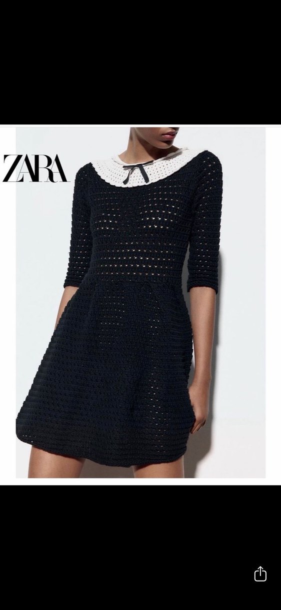 Zara oldmoney tarzı  Mini Triko Elbise - Görsel 2