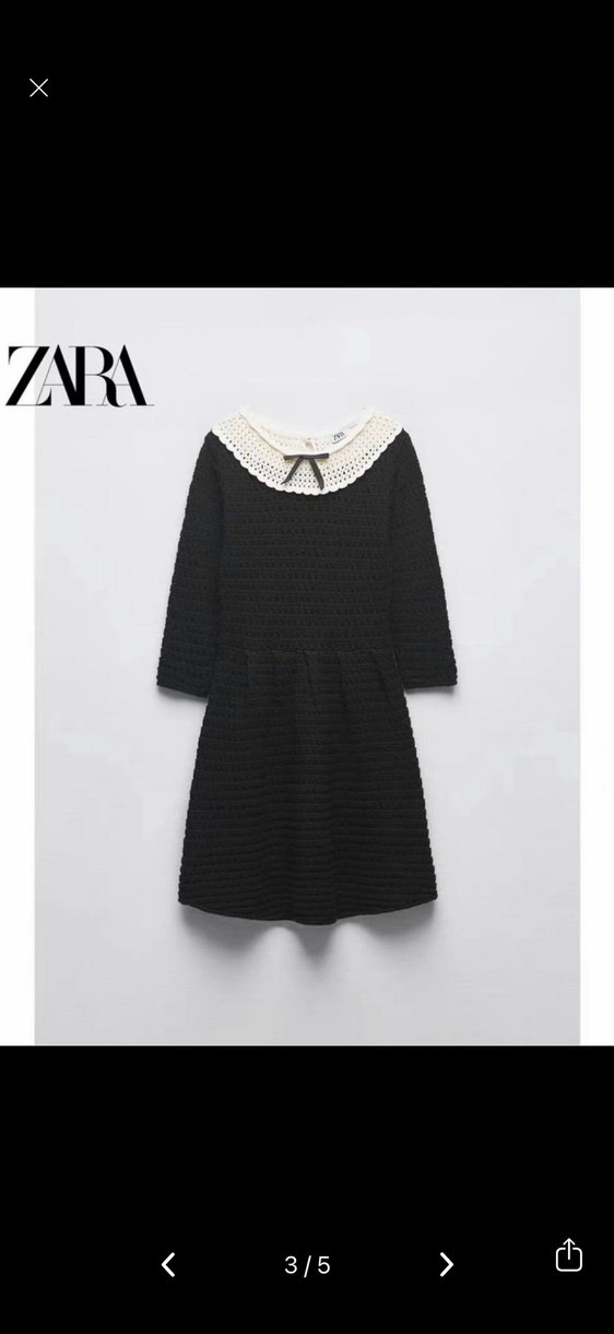 Zara oldmoney tarzı  Mini Triko Elbise - Görsel 3