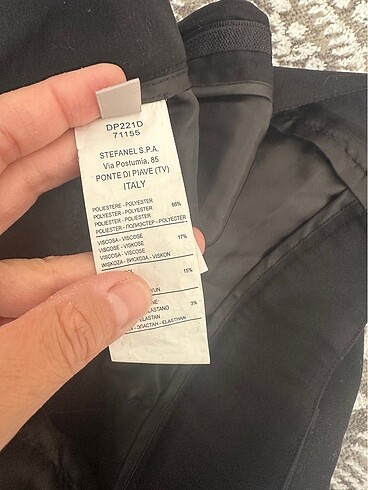 40 Beden siyah Renk Stefanel pantolon