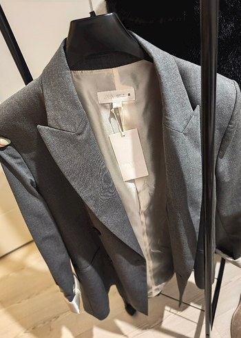 Zara Orijinal Zara Sik Gri Blazer Ceket