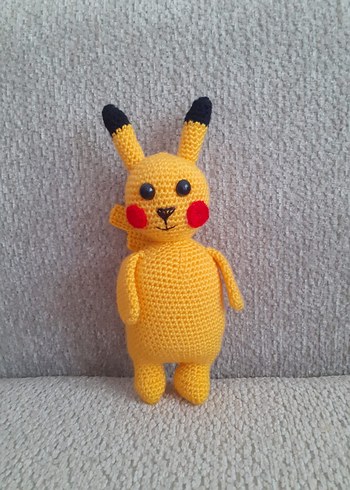 Sarı örgü oyuncak peluş