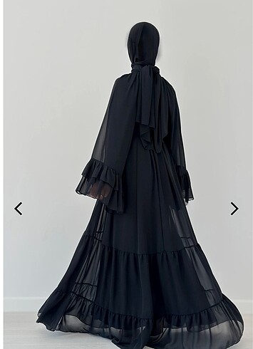 40 Beden siyah Renk Tesettür elbise abaya