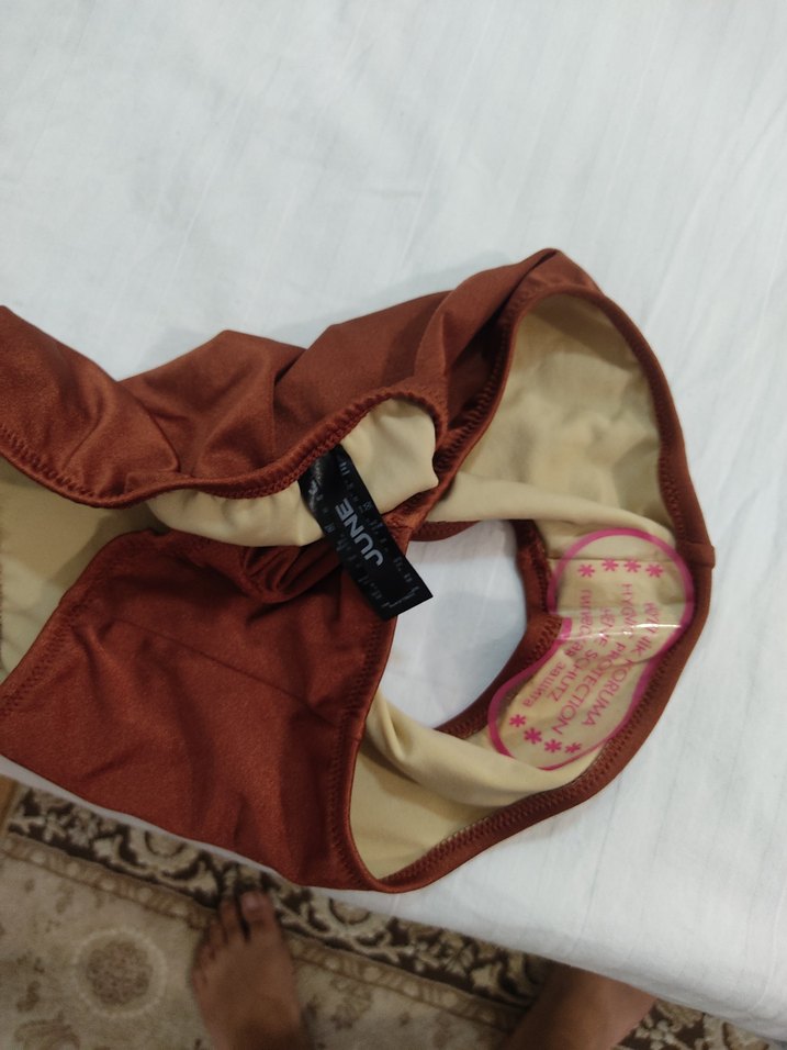 Kahverengi Mini Bohem Bikini Altı - Görsel 2