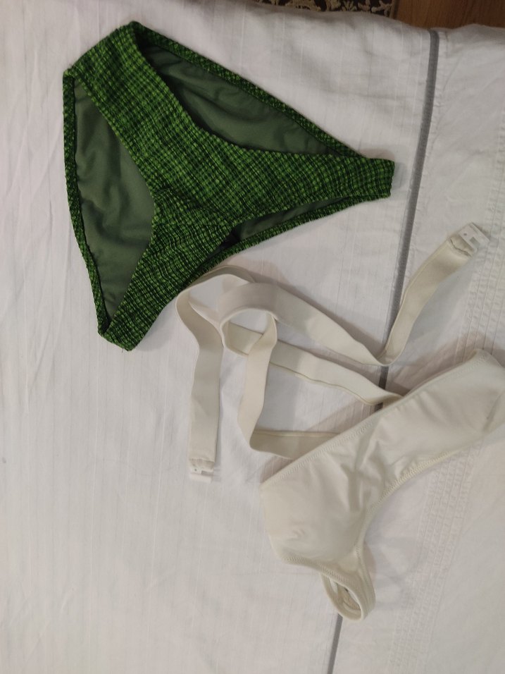 Desenli, Askılı, Kemerli Mini Bikini Altı - Görsel 3