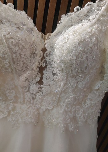 V Yaka Bohem Gelinlik - Görsel 5