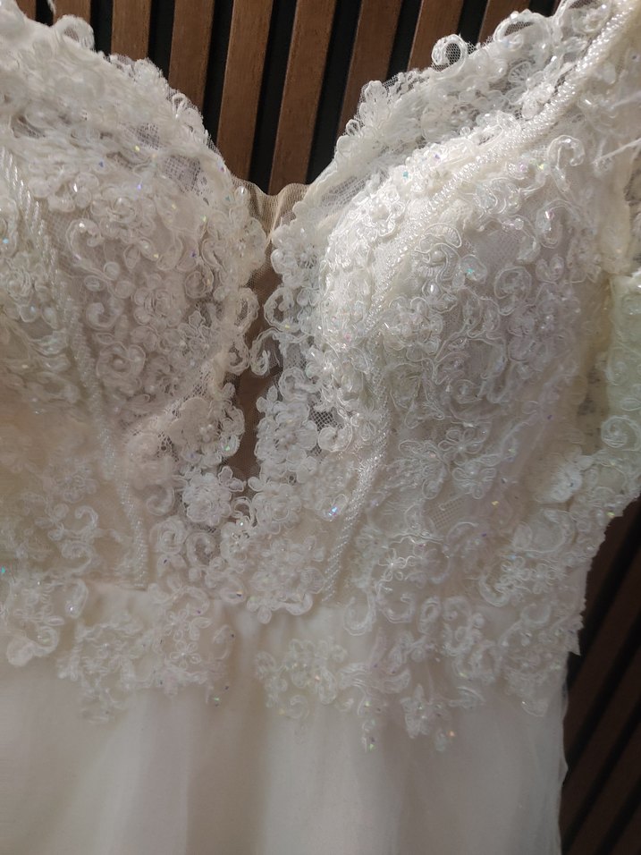 V Yaka Bohem Gelinlik - Görsel 5