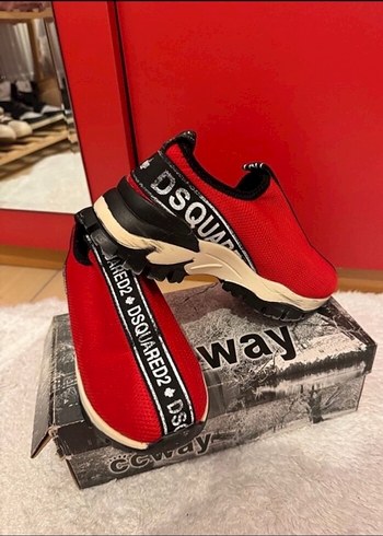 Kırmızı DSQUARED2 Platform Spor Ayakkabı - Görsel 2