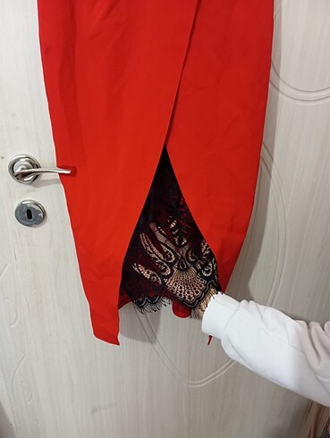 Diğer Kırmızı kumaş elbise