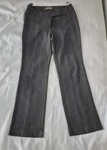 American Vintage Gri Kadın Kumaş Pantolon Pilili Midi Boy