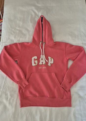 Gap Pembe Kapüşonlu Orijinal GAP Sweatshirt kışlık