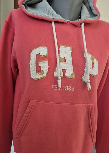 s Beden pembe Renk Pembe Kapüşonlu Orijinal GAP Sweatshirt kışlık