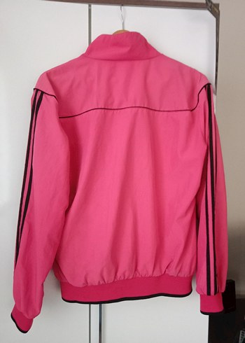 xl Beden pembe Renk Adidas Pembe Fermuarlı Yazlık Ceket