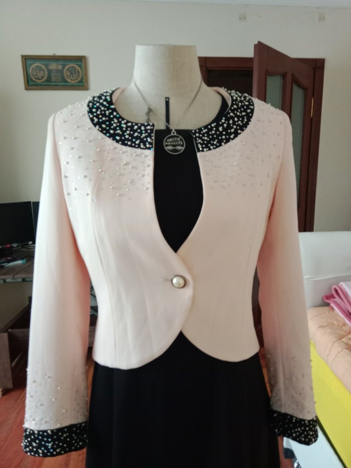 işlemeli ceket elbise takım gece elbisesi lolıta vintage - Görsel 3