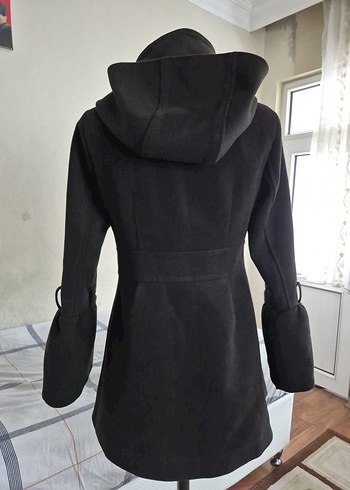 Kadın Çift Düğmeli Kışlık Kaban Vintage Military - Görsel 2