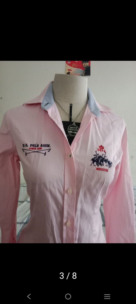 Pembe Uzun Kollu Düğmeli Kadın Gömlek - Görsel 4