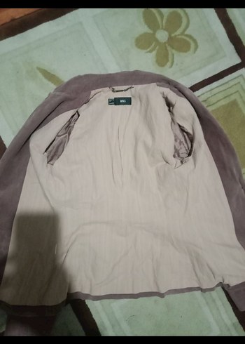 Darc Pink Vücuda Oturan Kadife Kadın Blazer Ceket - Görsel 5