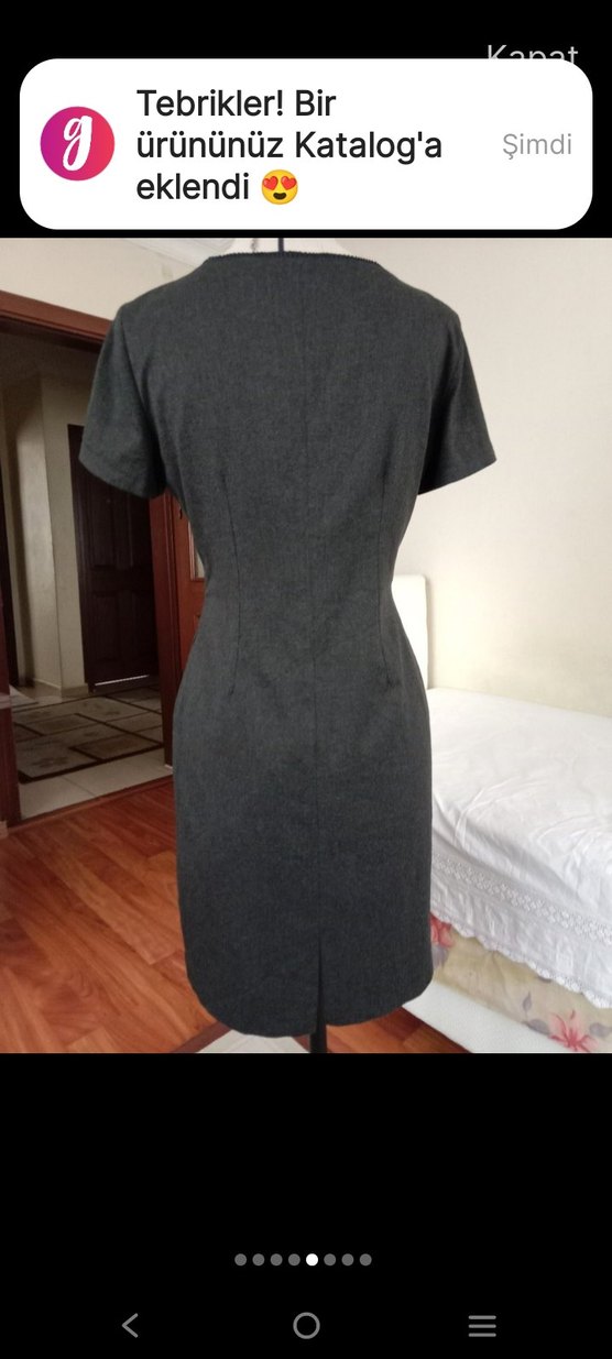 Wihimsi Goth Gotik Vintage Dantel Detay Midi Elbise — görsel 3/5