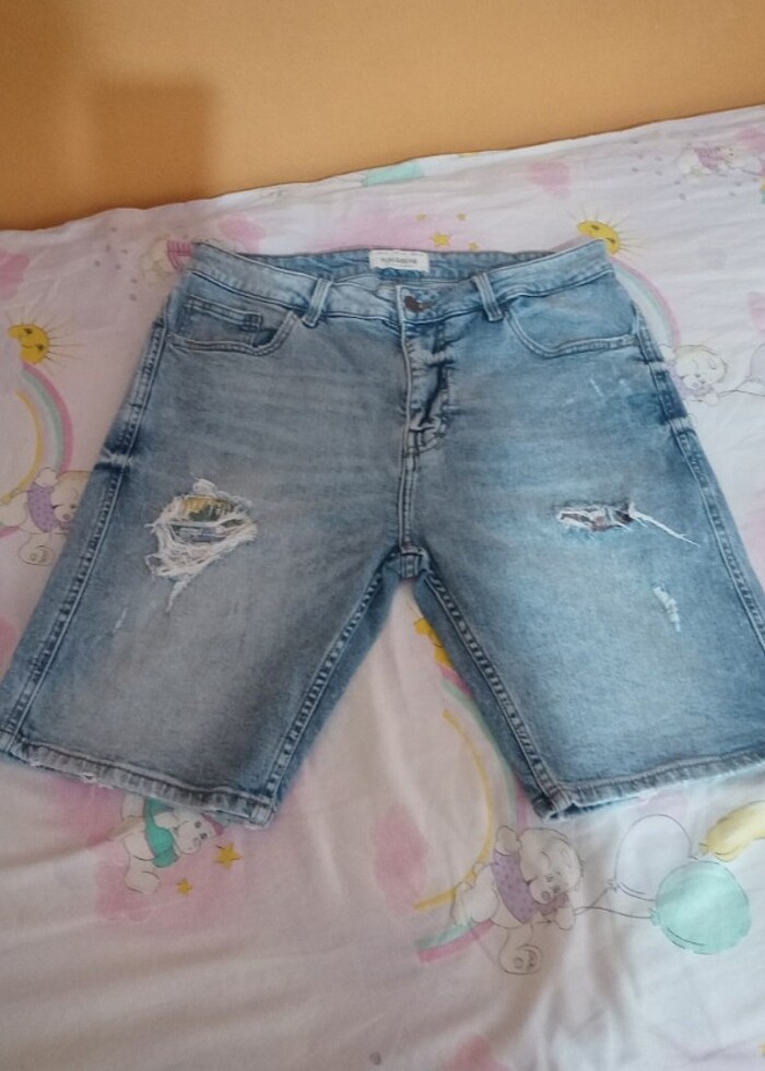 y2K yırtık kot şort kısa pantolon vintage Fairycore  - Görsel 3