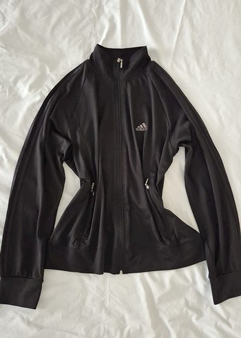 Adidas Orijinal Adidas Dik Yaka Siyah Vintage Spor Ceket 90s