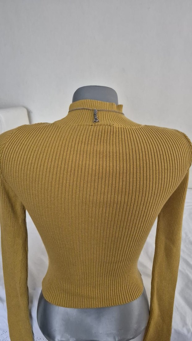 y2k Coquette balıkçı yaka dar bluz fairy - Görsel 2