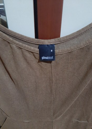 Kadın Kahverengi Straplez Mini Tulum - Görsel 6