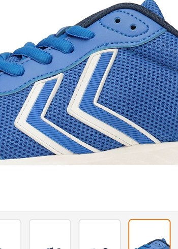unisex Mavi Bağcıklı Spor Ayakkabı - Görsel 4