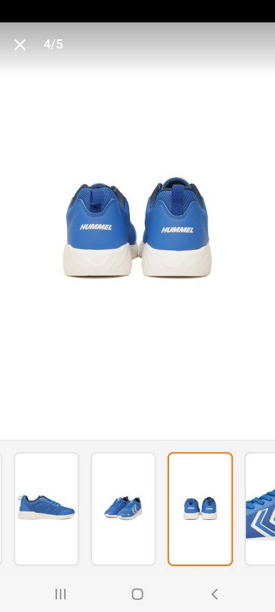 unisex Mavi Bağcıklı Spor Ayakkabı - Görsel 3