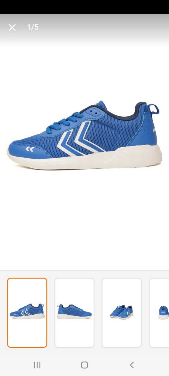 unisex Mavi Bağcıklı Spor Ayakkabı - Görsel 2