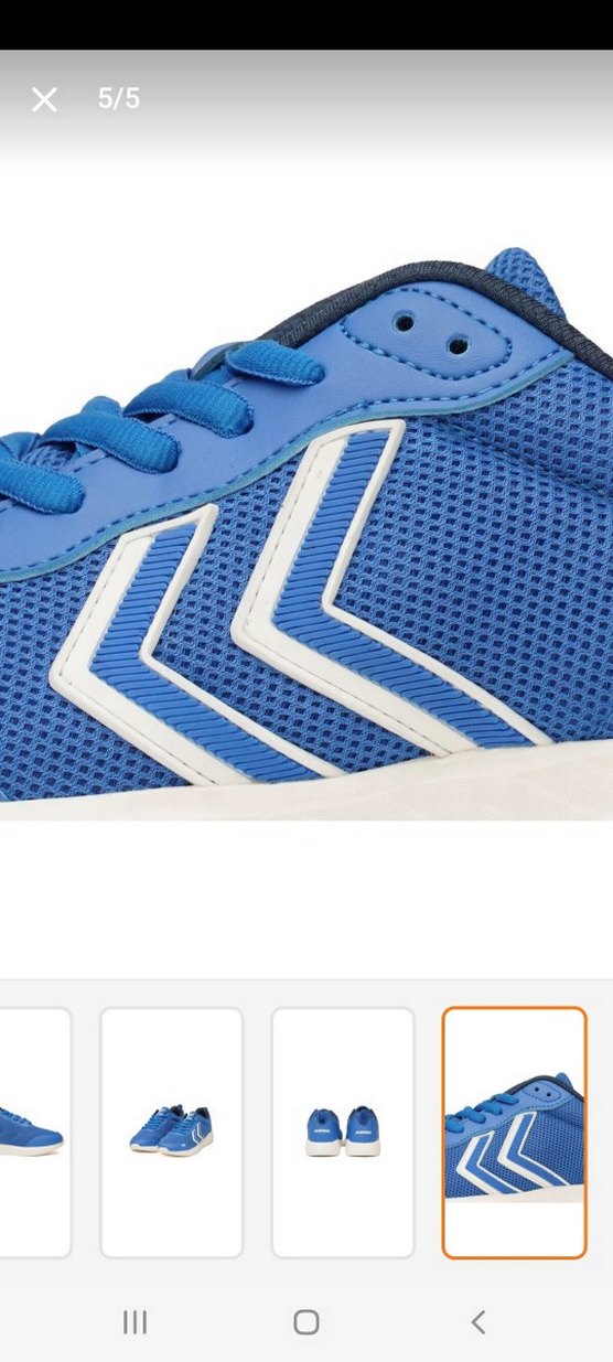 unisex Mavi Bağcıklı Spor Ayakkabı - Görsel 4