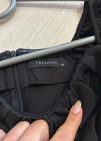 xs Beden siyah Renk Siyah Straplez Kemerli Mini Elbise