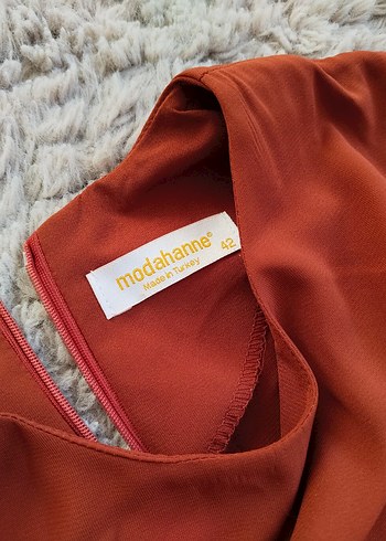 Boncuk İşlemeli Kahverengi Bohem Tunik - Görsel 2