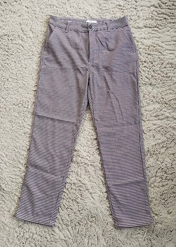 Kareli Kadın Pantolon - Görsel 3